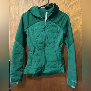 Lululemon green jacket, size 4